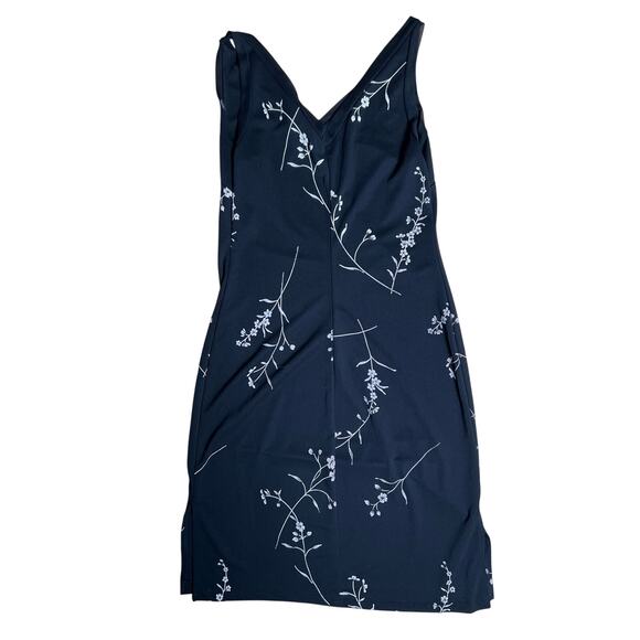 Vintage City Triangle Black Floral Dress 100% Polyester Size 11 Women’s - Picture 2 of 6